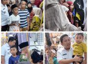 Penjualan Pedagang Pasar Sibolga Nauli Menurun 50 Persen, Wali Kota Syukri Bawa Anak-anak Yatim Berbelanja