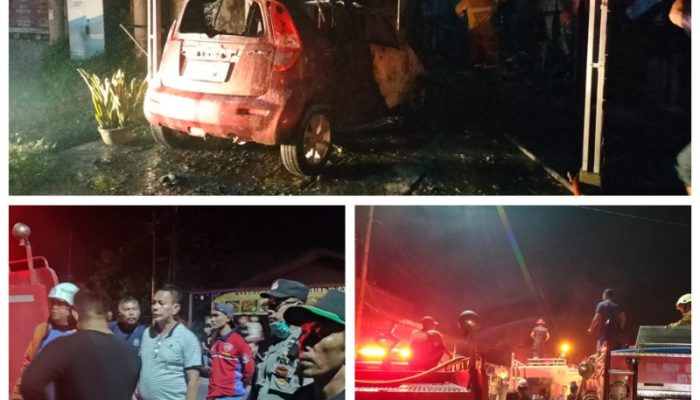 Polres Tebingtinggi Tangani Kebakaran di Jalan Gatot Subroto, 2 Korban Alami Luka Bakar