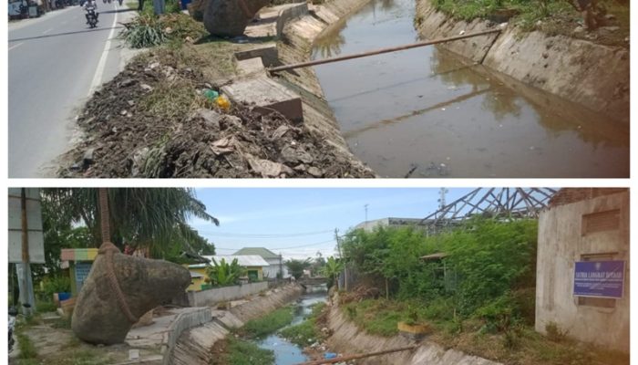 Warga Apresiasi Pembersihan Parit Kanal Bersejarah di Pangkalan Brandan Langkat