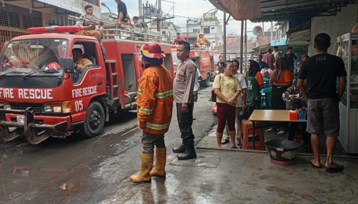 Rumah Terbakar di Pajak Mini, Polres Tebingtinggi Selidiki Sumber Api