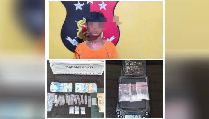 Polsek Panai Hilir Ringkus Pengedar Sabu di Sei Berombang, Amankan 2,57 Gram Barbut