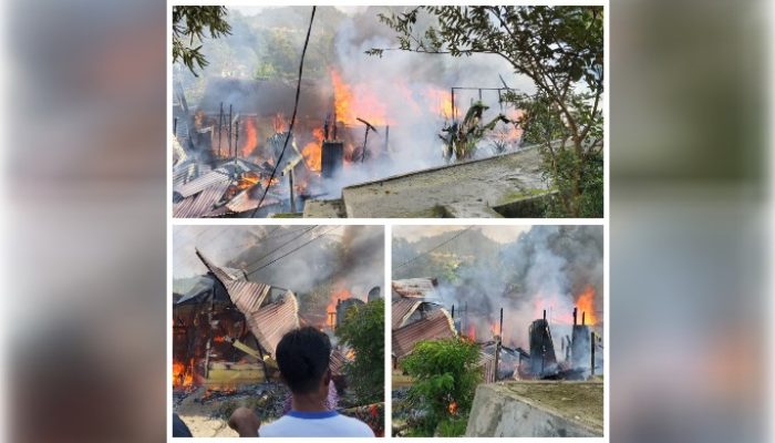 4 Rumah Terbakar di Pemukiman Padat Sibolga