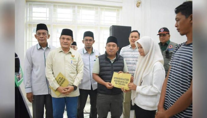 30 Ahli Waris Korban Bencana Terima Santunan dari Baznas yang Diserahkan Wali Kota Sibolga