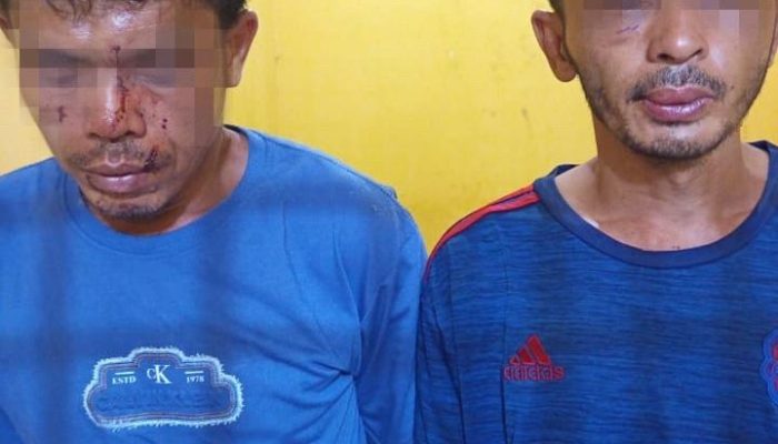 Kedua Pria Ini Gasak Daging Babi 10 Kg dan Kompor dari Rumah Simbolon di Poriaha Tapteng