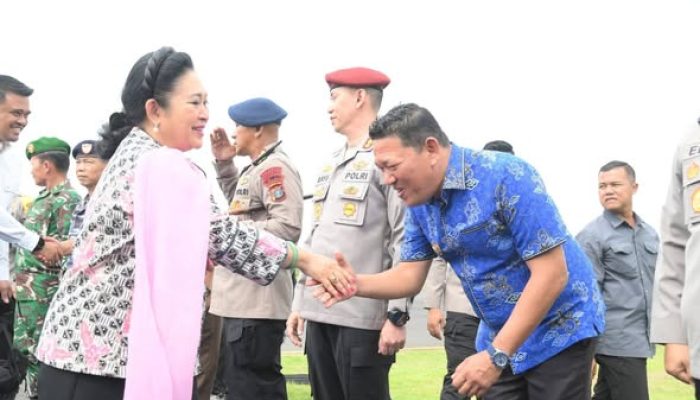 Wawako Sibolga Pantas Lumbantobing Sambut Kedatangan Kapolri dan Titiek Soeharto