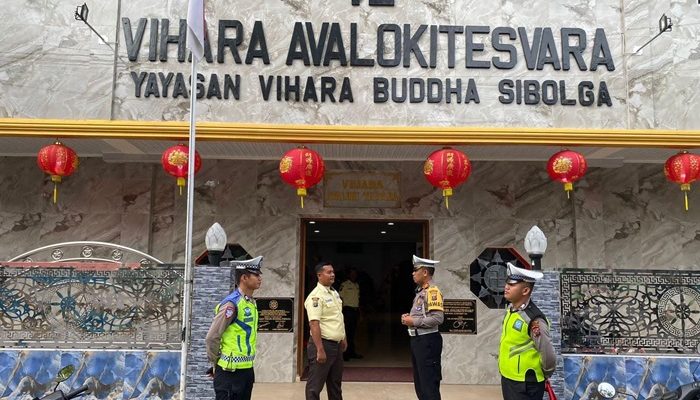 Polres Sibolga Amankan Perayaan Tahun Baru Imlek 2577, Vihara dan Kelenteng Dijaga