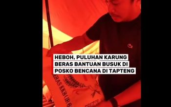 Ketua Fraksi Gerindra DPRD Tapteng Langsung Turun ke Posko Logistik Tempat Ditemukannya Bantuan Bencana yang Membusuk