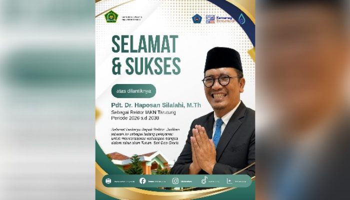 Alumni Pertama STAKPN Haposan Silalahi Dilantik Jadi Rektor IAKN Tarutung, Frengki: Alumni Siap Membekap