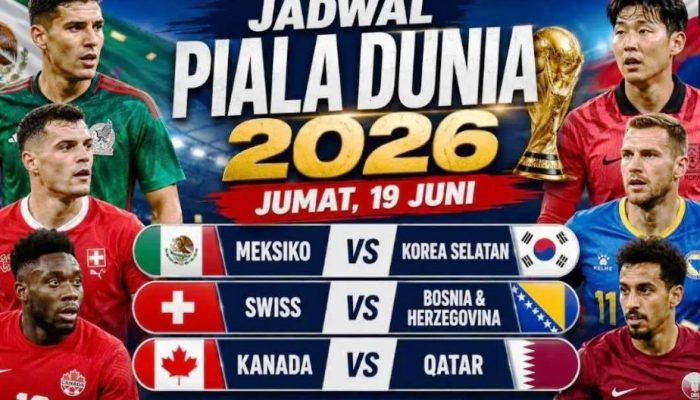 Ini Jadwal Piala Dunia 2026 Jumat 19 Juni: Laga Penentu Fase Grup