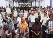 114 Hunian Tetap Tahap I Lengkap Sertifikat Hak Milik Diserahkan Kepada Warga Sibolga Korban Bencana