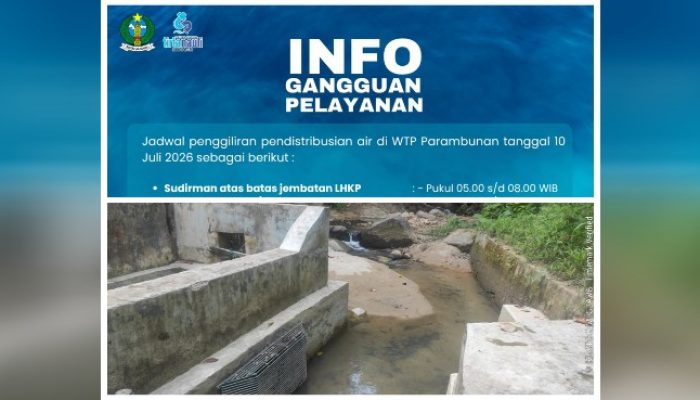 Debit Air Berkurang Drastis, Perumda Tirta Nauli Sibolga Lakukan Penggiliran Pendistribusian Air