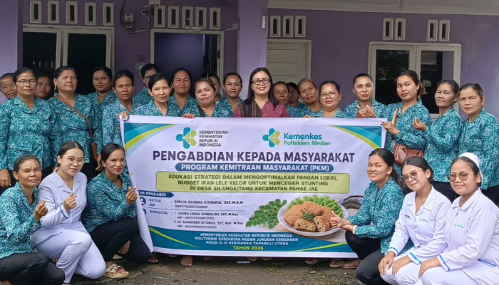Edukasi Nugget Ikan Lele Kelor, Dosen dan Mahasiswa Dorong Pencegahan Stunting di Desa Silangkitang Kecamatan Pahae Jae