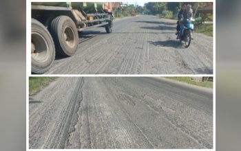 Jalan Arteri Stabat–Pangkalan Brandan Rusak, Pengendara Terancam Celaka