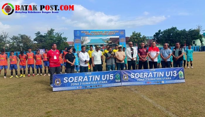 Turnamen Piala Soeratin Resmi Dibuka, Wali Kota Ajak Warga Sibolga Jadi Tuan Rumah yang Baik