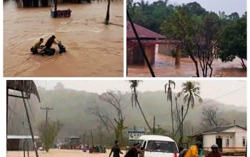 Tapteng Kembali Dilanda Banjir :Tanggul Jebol Warga Dievakuasi