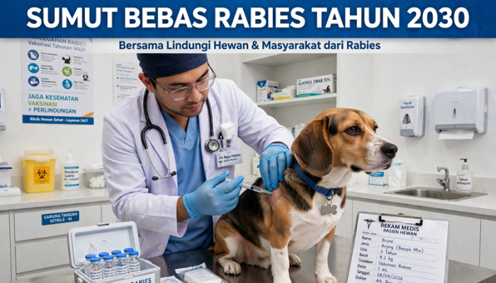 Sepanjang Tahun 2025 Jumlah Rabies di Sumut 280 Kasus, Sumut Deklarasikan Bebas Rabies Tahun 2030