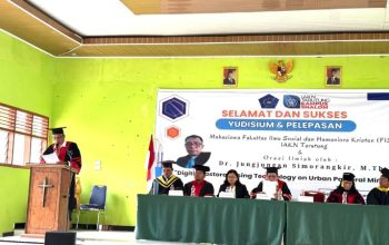 59 Mahasiswa Fakultas Ilmu Sosial dan Humaniora IAKN Tarutung Ikuti Yudisium