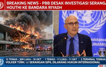 Komisaris HAM Volker Turk Desak Investigasi Serangan Houthi ke Bandara Riyadh – 12 Tewas, 309 Luka