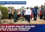 Bupati Vandiko: Anggaran Terbatas Tak Hentikan Pembangunan! TNI Bangun Irigasi & Jembatan di Samosir