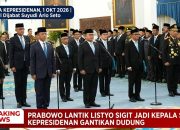 Resmi! Dari Kapolri ke KSP, Jenderal Listyo Sigit Prabowo Dilantik di Istana