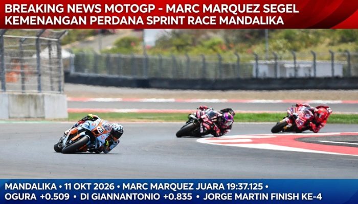 Mandalika Bergemuruh! Marc Marquez Segel Kemenangan Perdana Sprint Race MotoGP Indonesia 2026