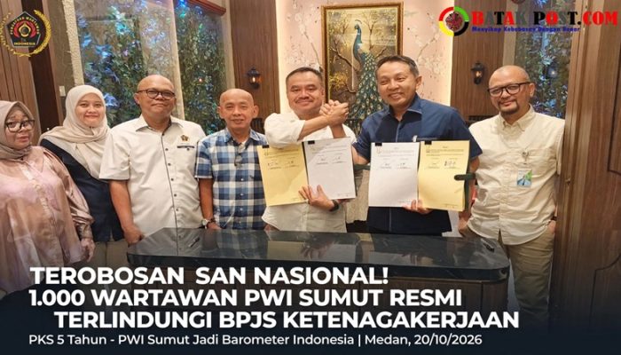 Baru Pertama di Indonesia: PWI Sumut Lindungi Seluruh Anggotanya dengan BPJS Ketenagakerjaan 5 Tahun