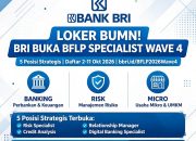 BRI Buka Lowongan Untuk Posisi Strategis: Pendaftaran Sampai 11 Oktober 2026