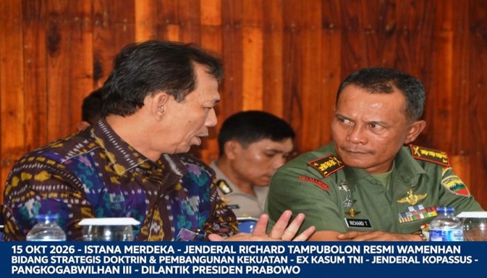 Mantan Danrem 023/KS Richard Tampubolon Resmi Dilantik Jadi Wamenhan Strategis Oleh Presiden