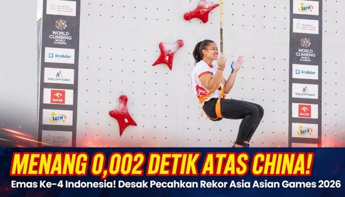 Dramatis! Desak Rita Selamatkan Muka Indonesia di Asian Games 2026, Kalahkan China 0,002 Detik