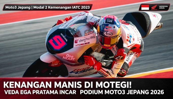 Punya Utang 2 Kemenangan di Motegi! Veda Ega Siap Kibarkan Merah Putih Lagi di Moto3 Jepang