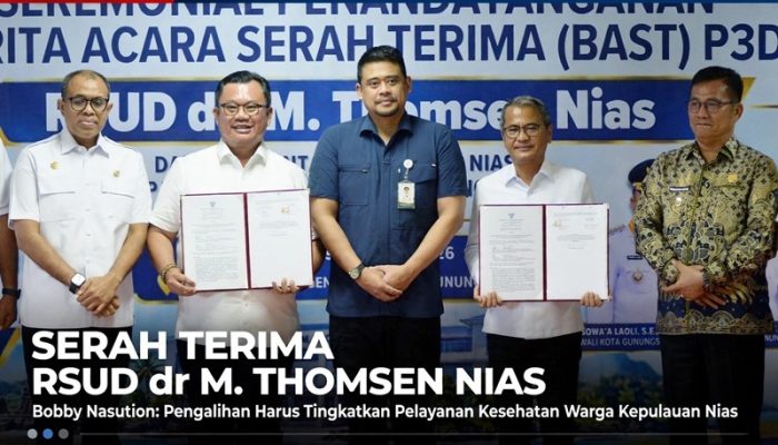 Bobby Nasution Tegaskan Serah Terima RSUD Thomsen Nias Jangan Ganggu Layanan: Akses Kesehatan Warga Kepulauan Nias Harus Makin Kuat