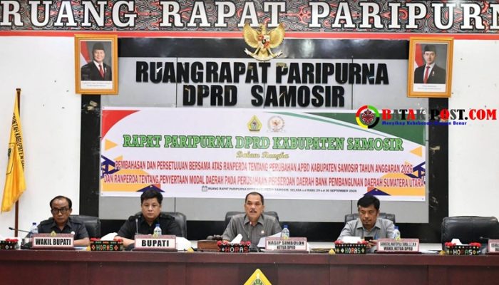 APBD Samosir Naik Rp62 Miliar! Bupati & DPRD Teken P-APBD 2026 Jadi Rp838 Miliar