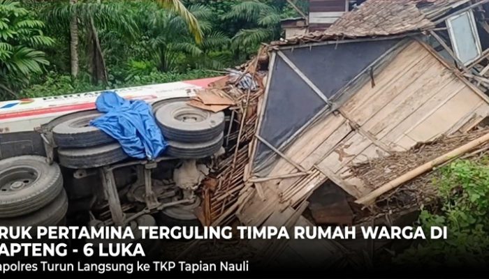 6 Luka-luka Akibat Truk Pertamina Timpa Rumah Warga, Polisi Dalami Penyebabnya