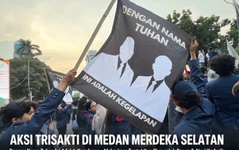 Ratusan Mahasiswa Trisakti Kepung Medan Merdeka Selatan, Teriakkan Yel-Yel Kritik Pemerintah dan Tuntut Keadilan untuk Papua